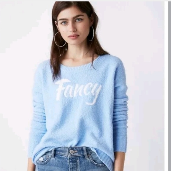 Express Sweaters - Express NWT XS Fancy Pullover Tunic Sweater Blue